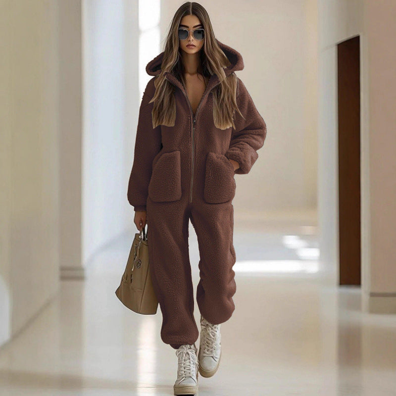 Straight leg loose jumpsuit