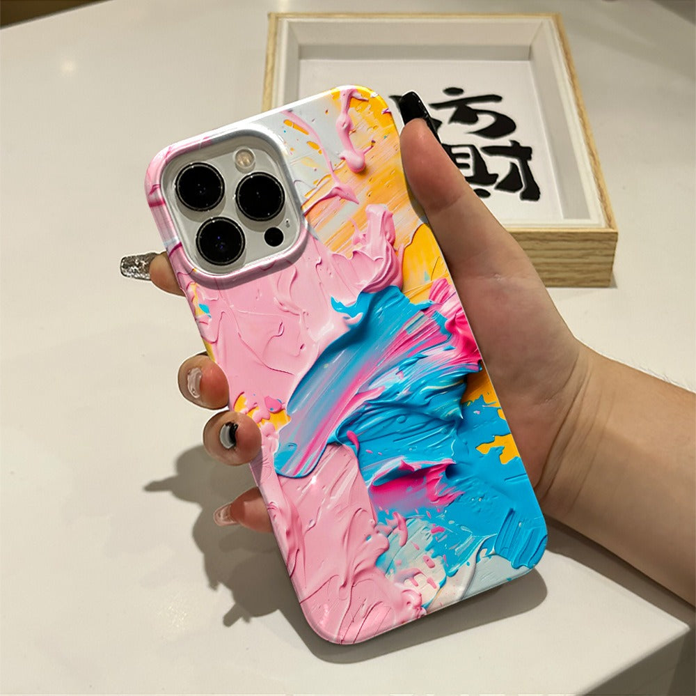 Oil Painting Print Phone Case for iPhone 12-16