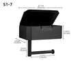 Stainless Steel Paper Towel Box And Paper Towel Holder In Bathroom Wall Mounted Perforated Roll Paper Holder Household Toilet Paper Holder