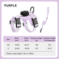 Reflective Escape-Proof Cat Harness – Adjustable Vest with Built-in AirTag Holder for Outdoor Walking