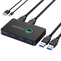 USB 3.0 KVM Switch (2 Computers, 4 Devices)