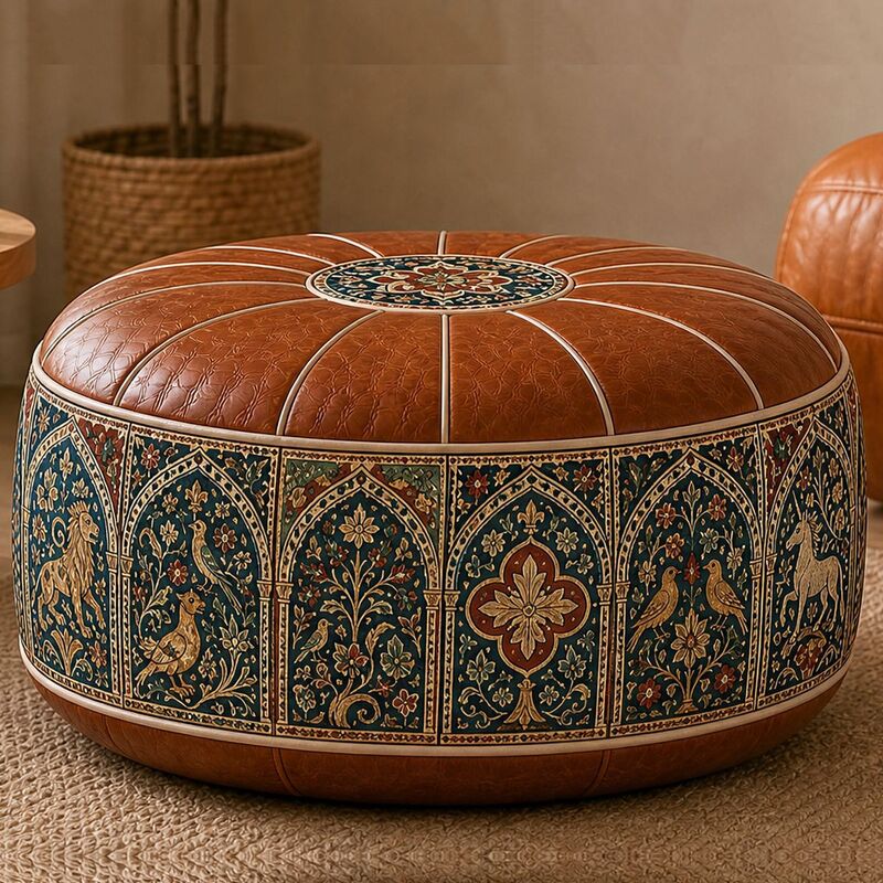 Bohemian Storage Ottoman Pouf
