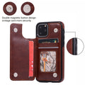 Crazy Horse Leather Flip Case for iPhone 13-15