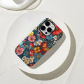 Oil Painting Flower Phone Case for iPhone 15-16