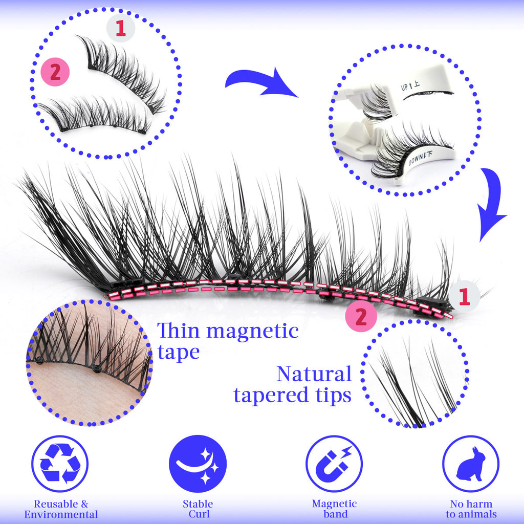 Reusable No-Glue Eyelashes
