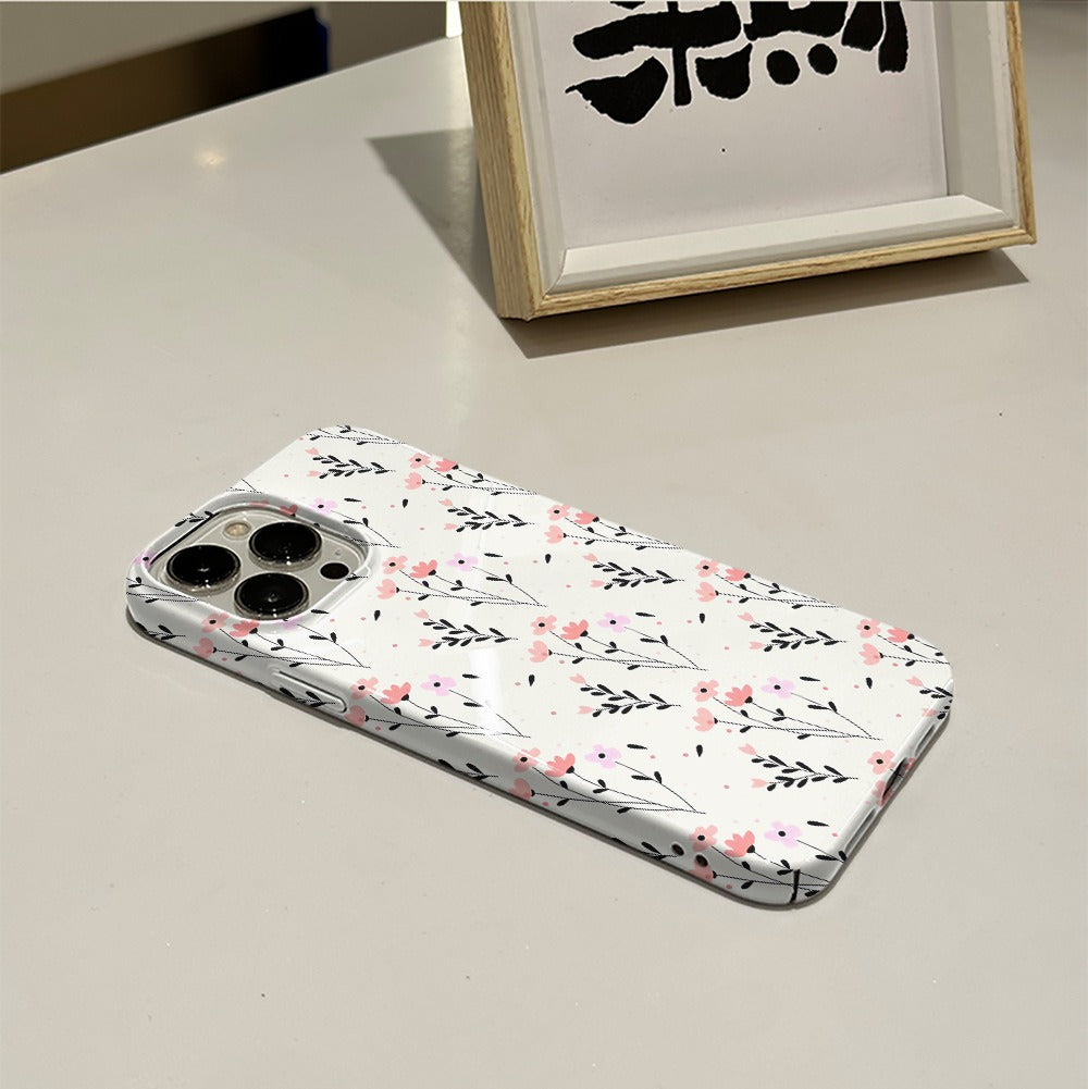 Flower Film Phone Case for iPhone 13-16