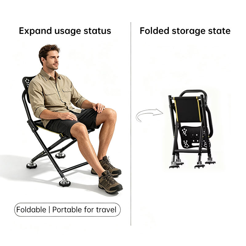 High-Back Folding Fishing Chair