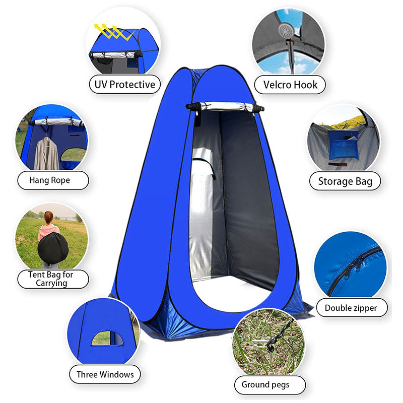 Portable Single-Person Camping Tent (Changing/Shower)
