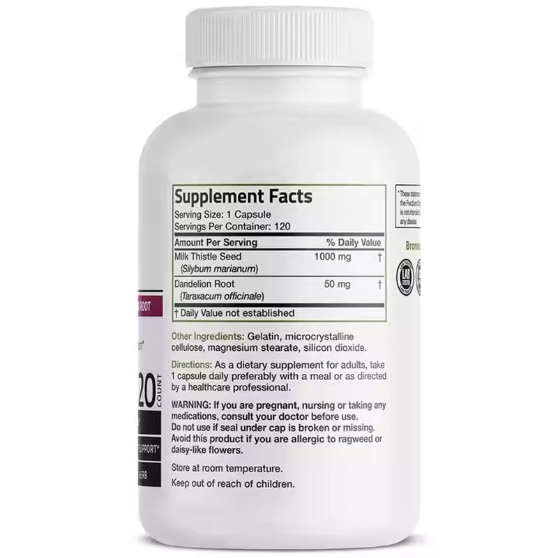 Milk Thistle Dandelion Liver Support Capsules
