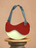 Contrasting Wave Saddle Bag