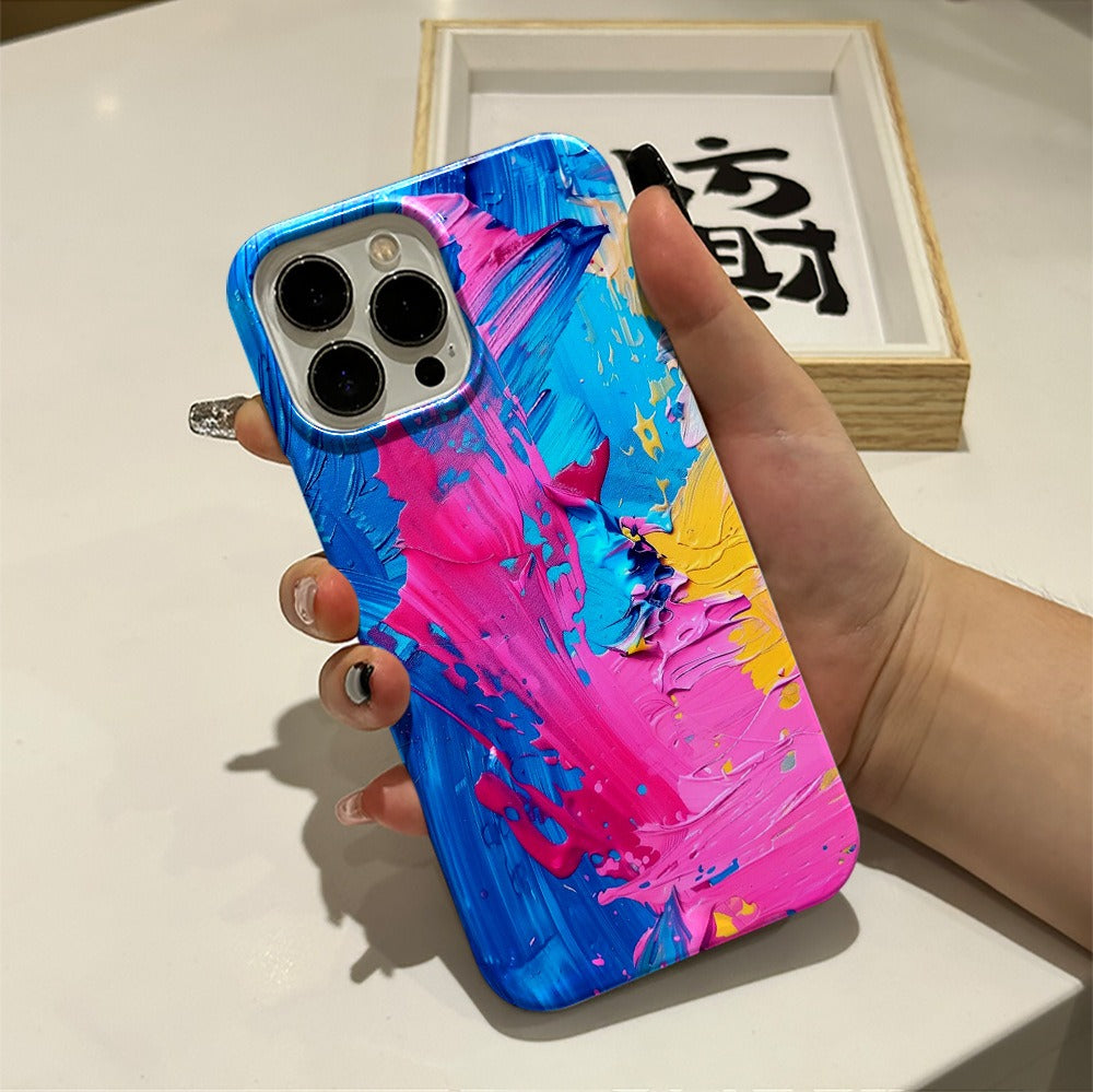 Oil Painting Print Phone Case for iPhone 12-16