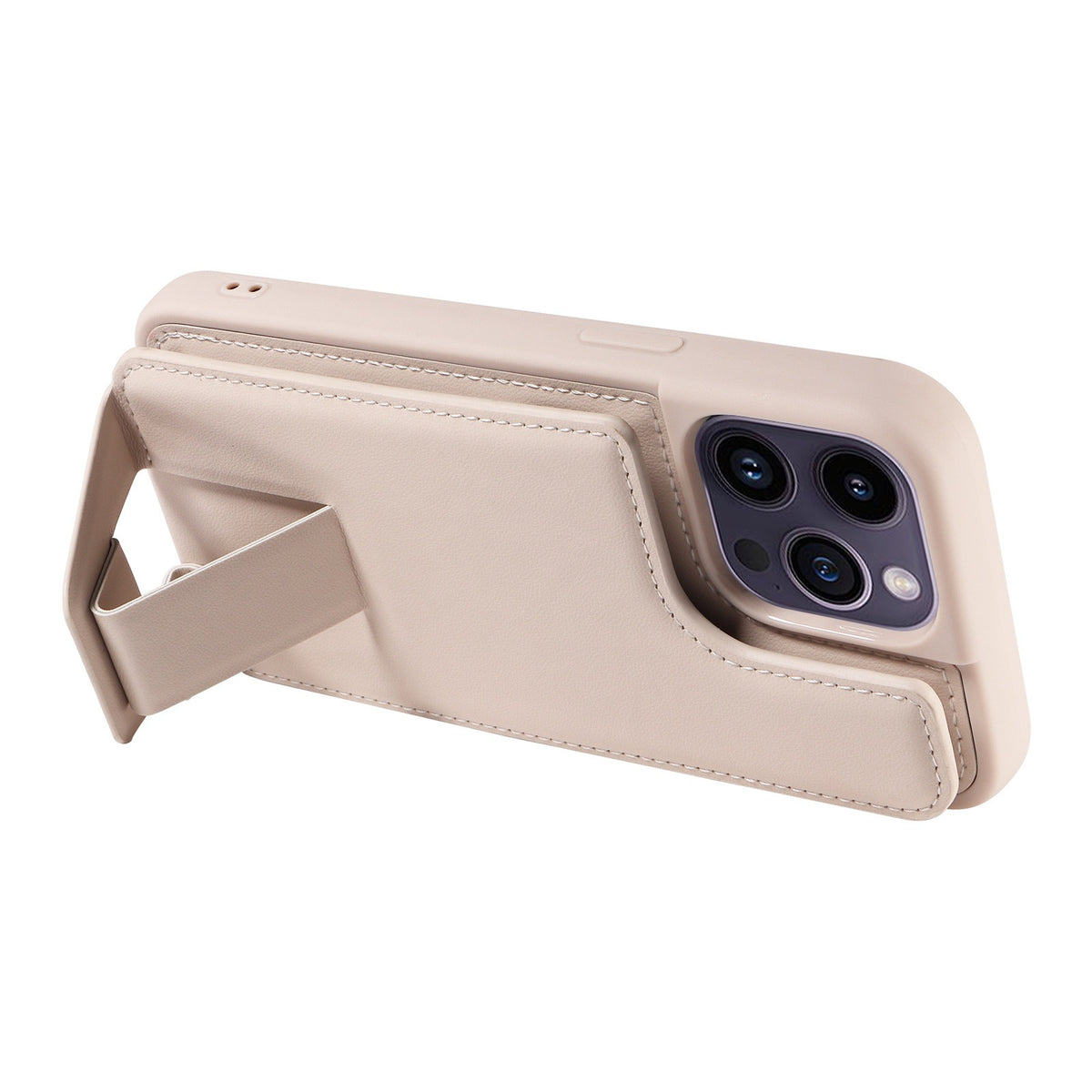 Leather Stand Wallet Case for iPhone 12-15
