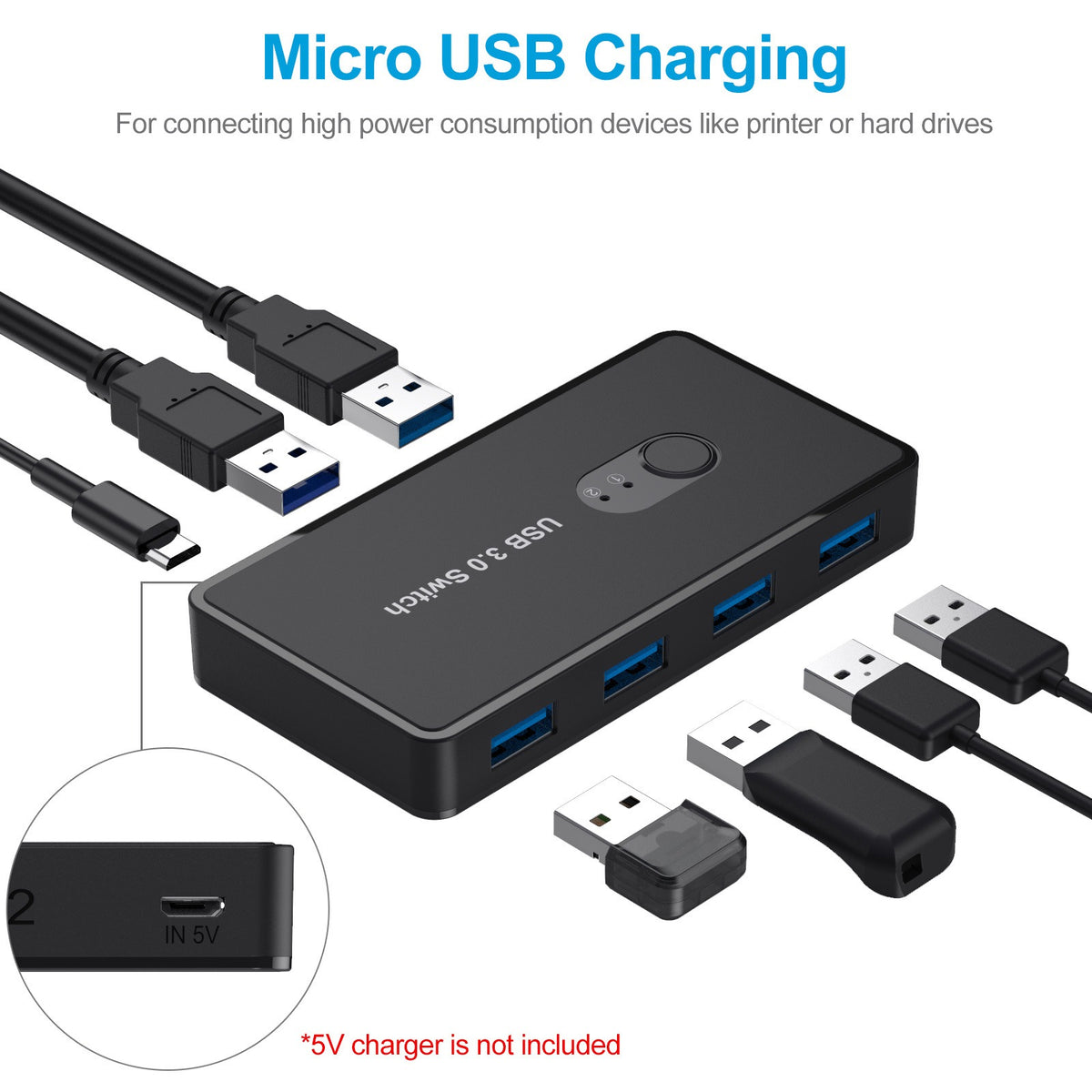 USB 3.0 Switch Adapter (4-Port)