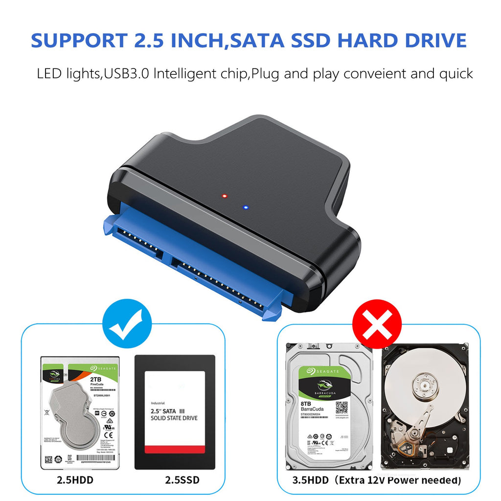 USB 3.0 to SATA Easy Drive Cable (7+15)