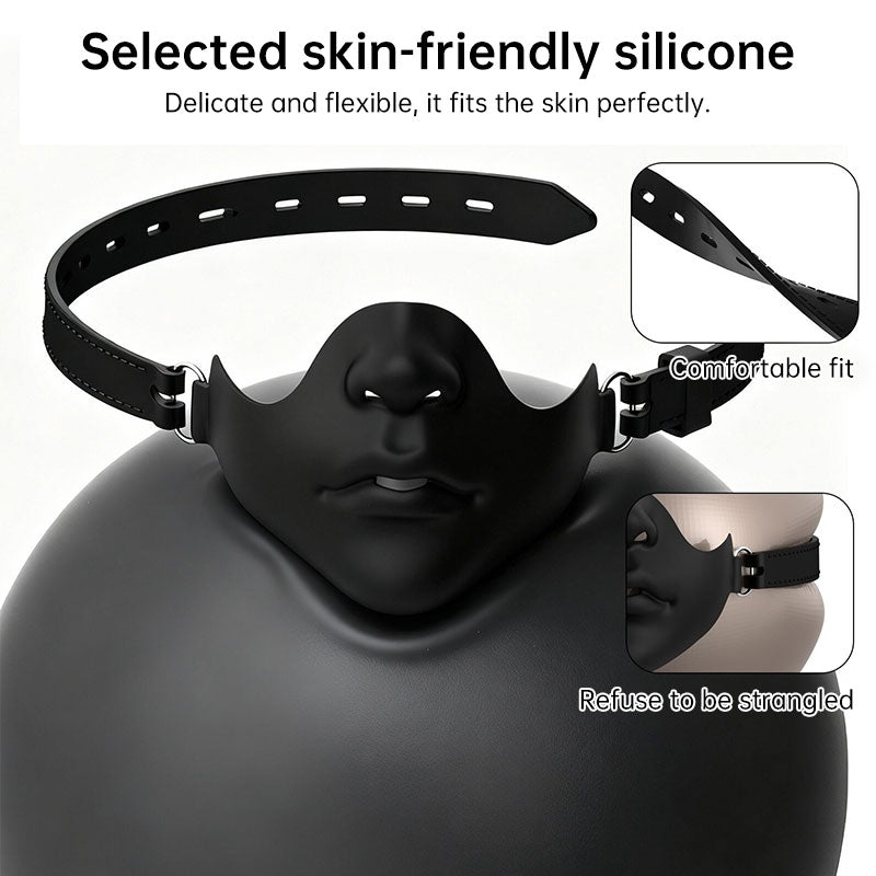 Realistic Half-Face Resin Mask