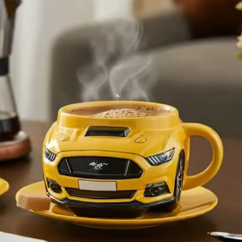 Car-Shaped Stainless Steel Coffee Mug