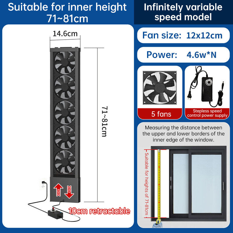 No-Drill Window Exhaust Fan