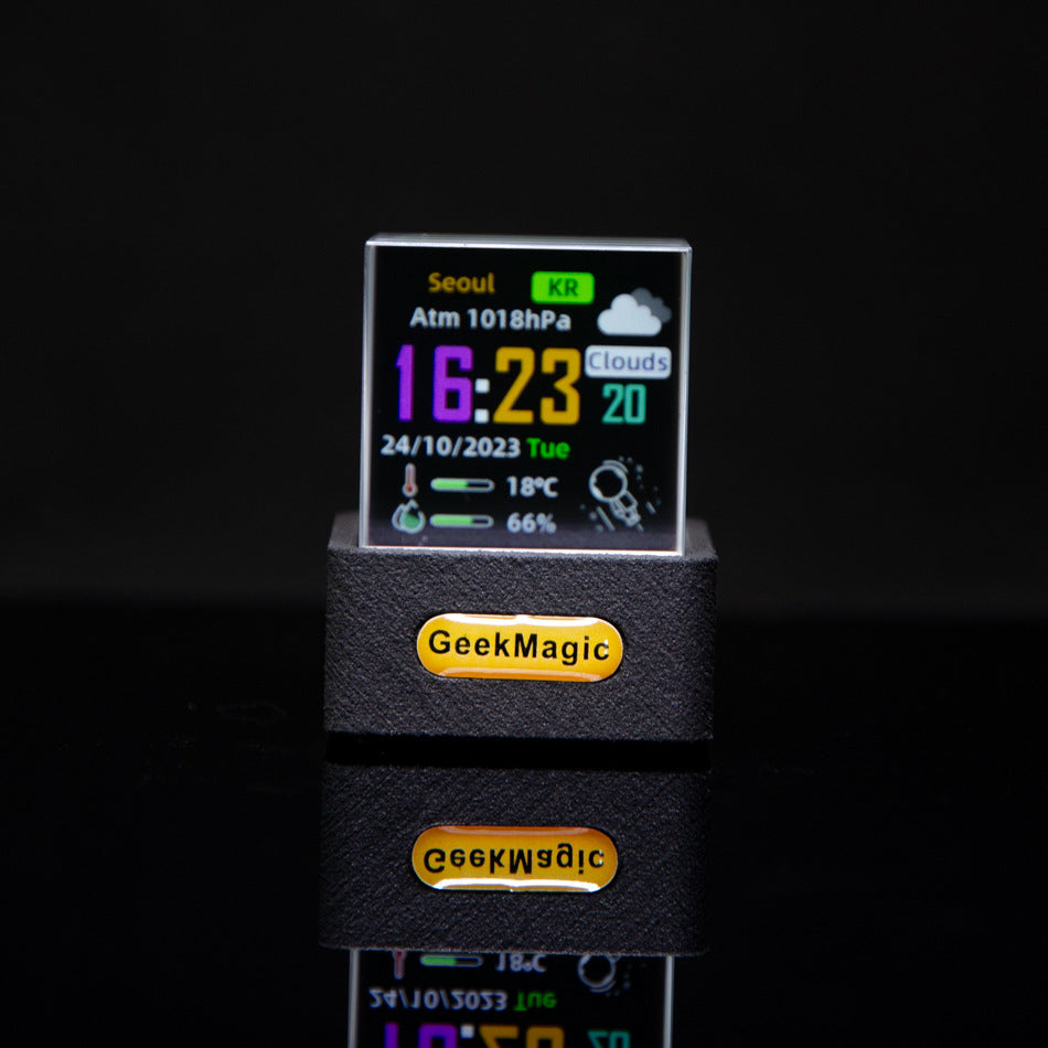 Transparent WiFi Weather Clock