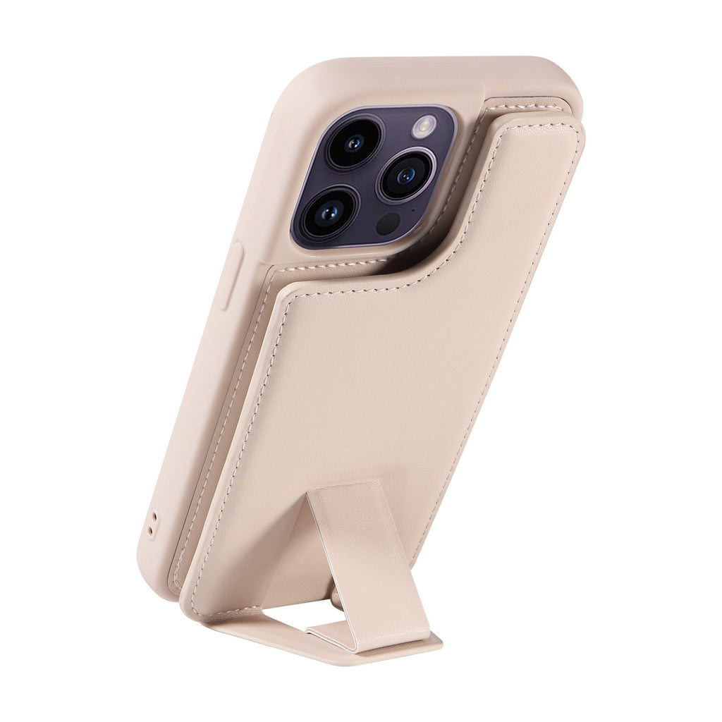 Leather Stand Wallet Case for iPhone 12-15