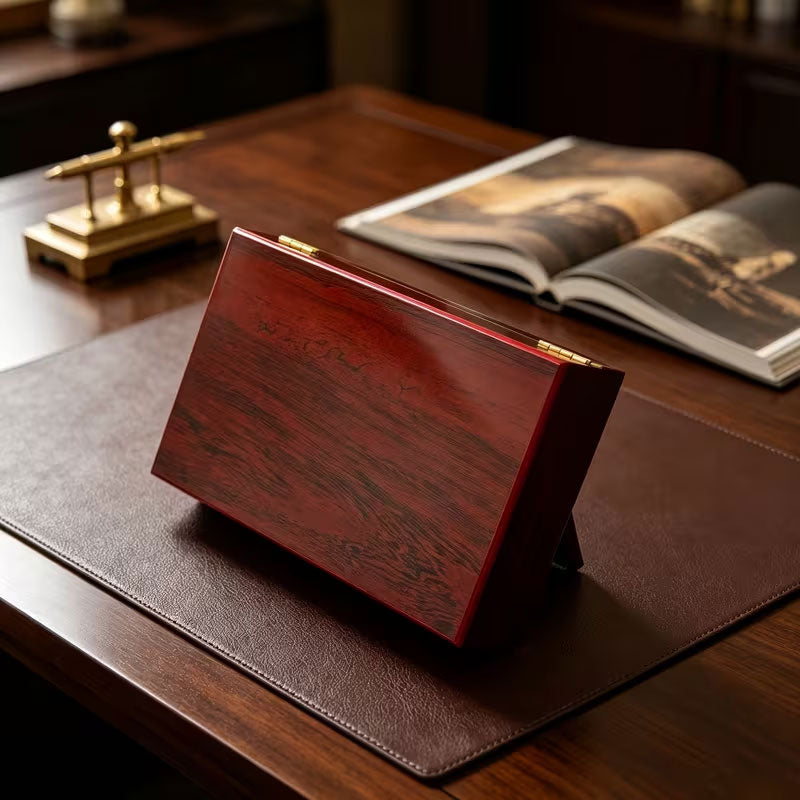 Wooden Jewelry Box with Lock