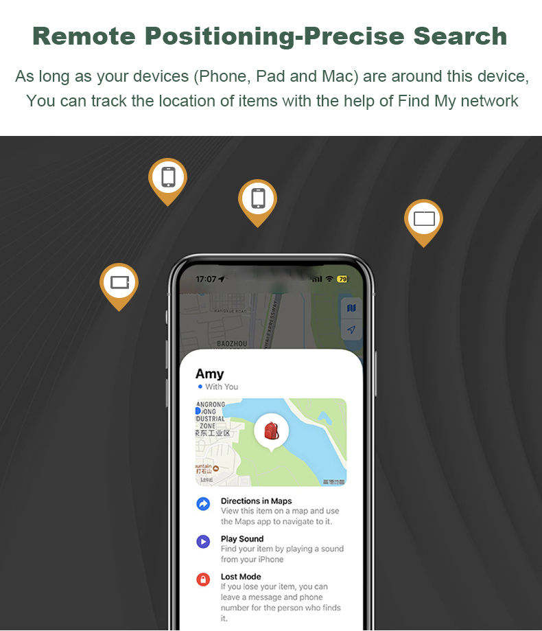 Mini GPS Tracker for Pets & Kids