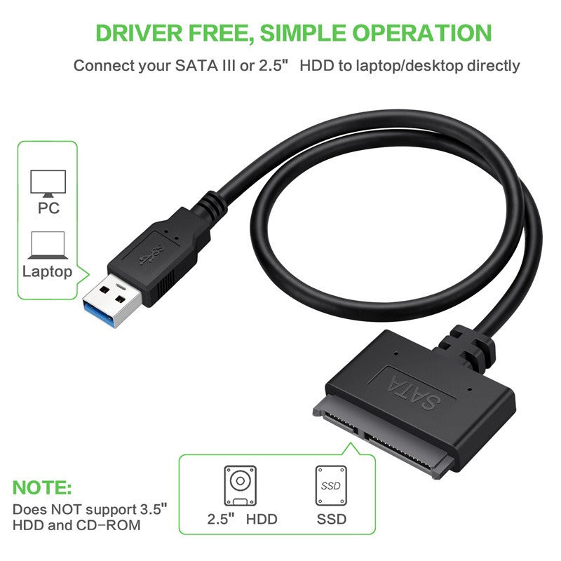 USB 3.0 to SATA Easy Drive Cable (0.5m)