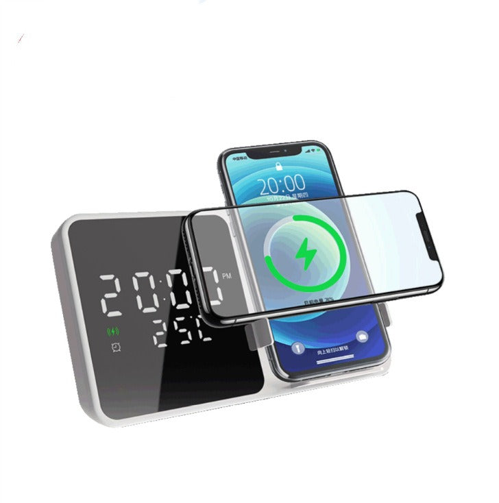 15W Wireless Charging Phone Stand with Clock