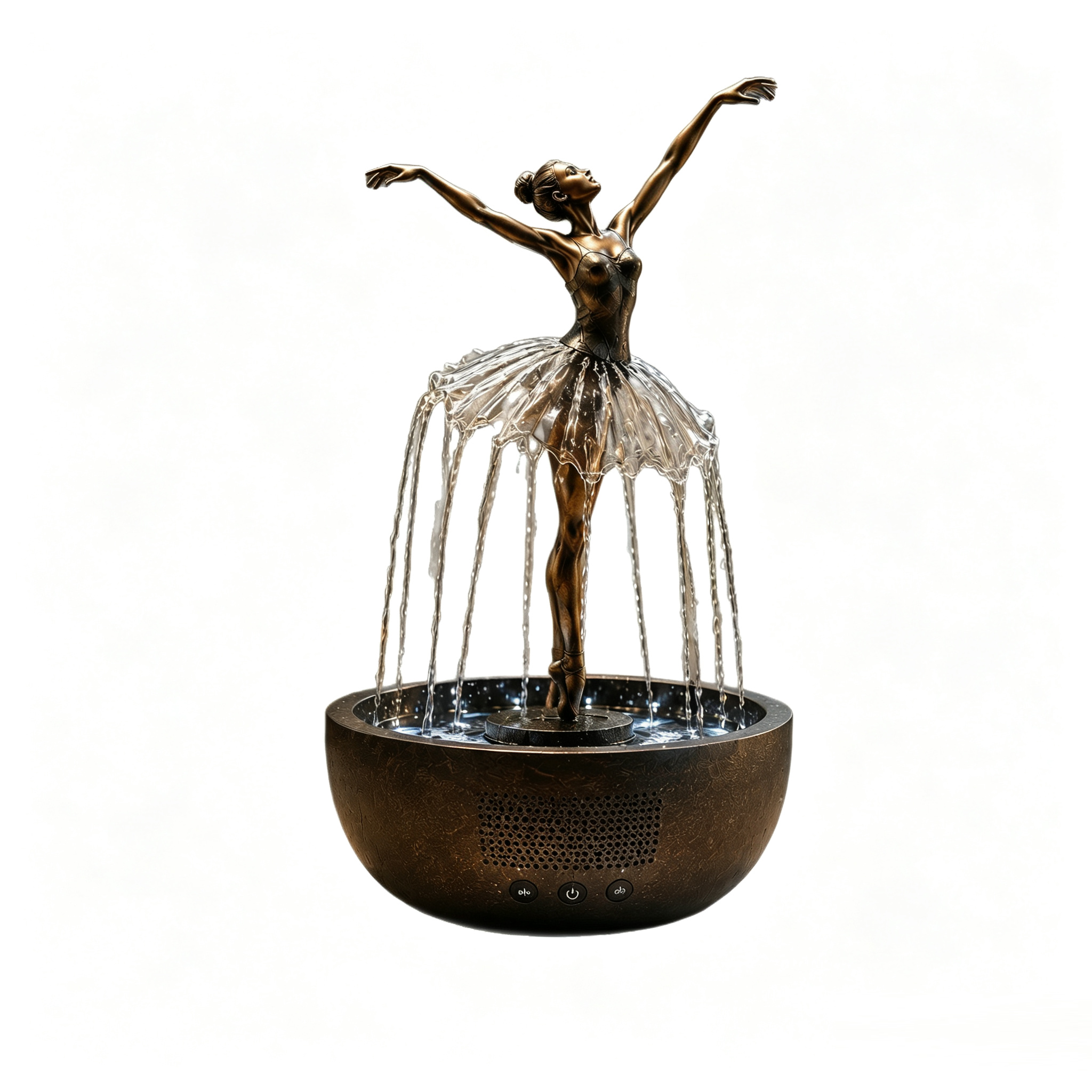 Ballerina Waterfall Bluetooth Speaker Fountain