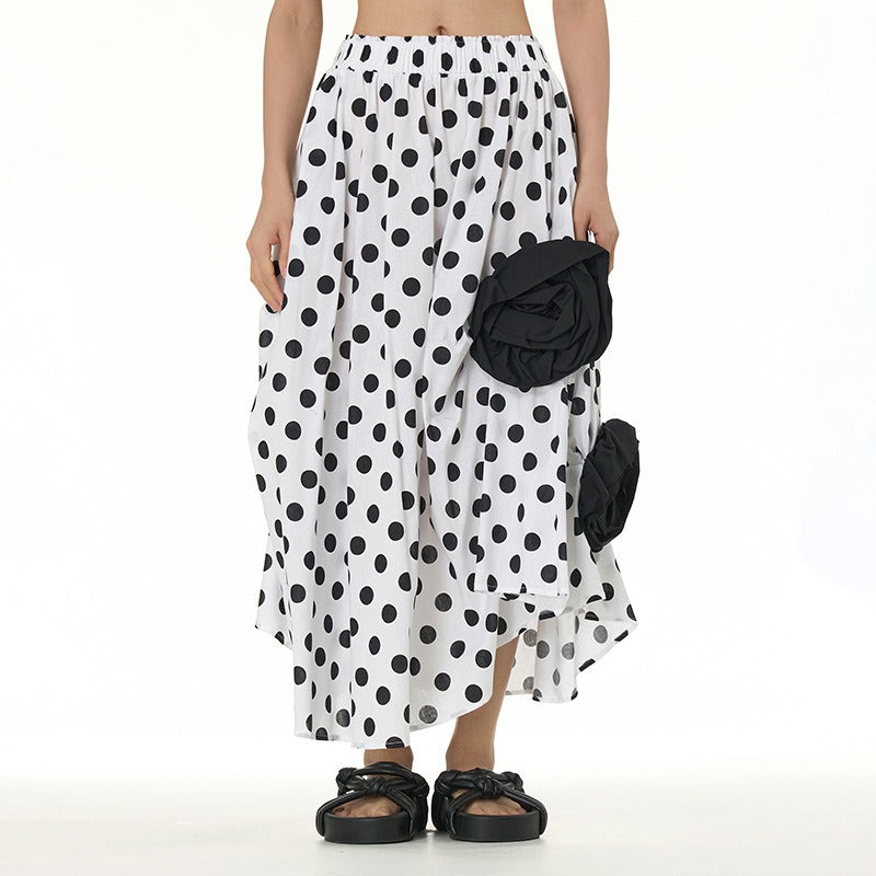 Irregular Floral Design Skirt
