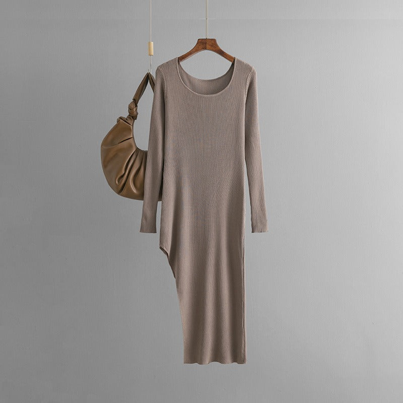 Slim Fit Slit Hip-Hugging Skirt