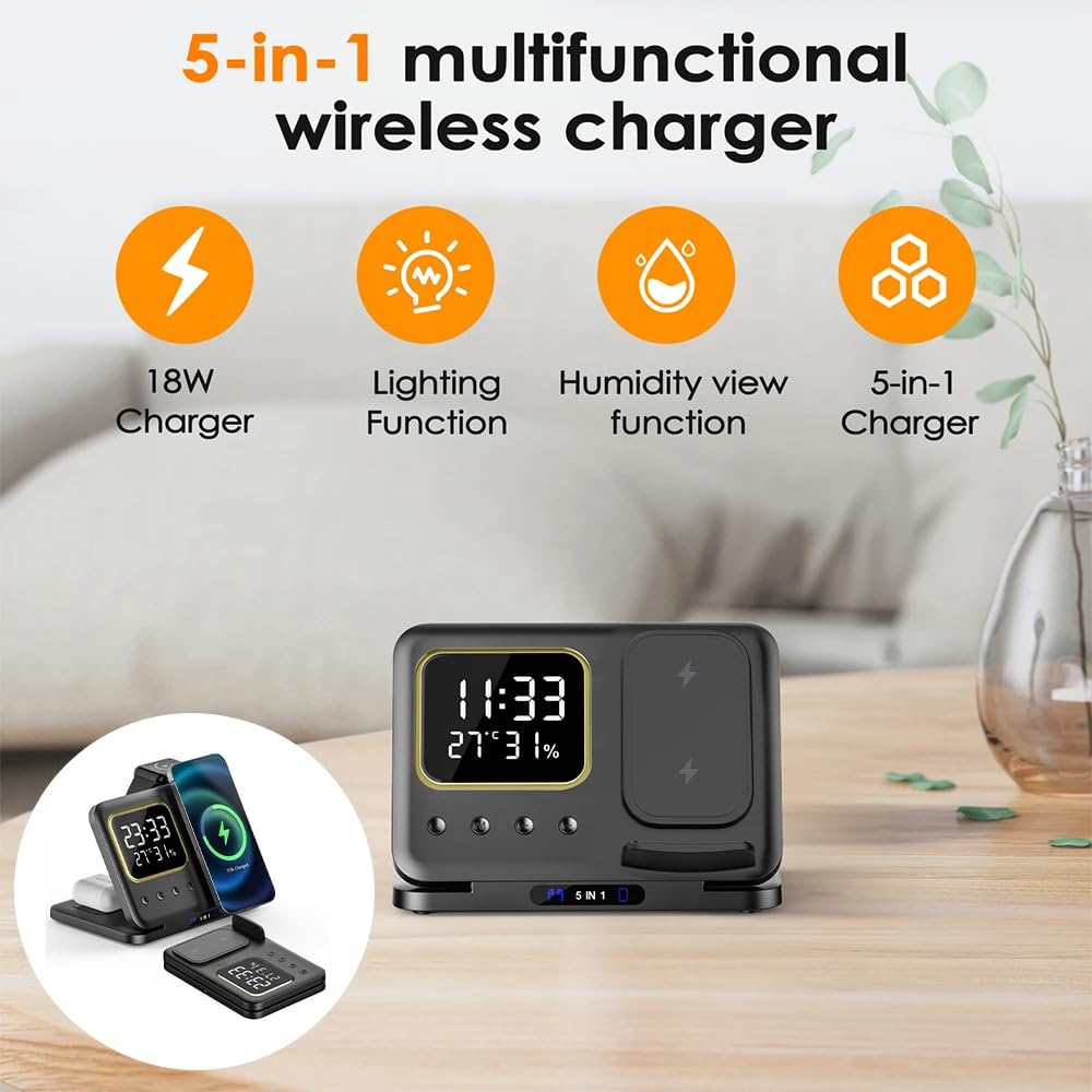 5-in-1 Fast Wireless Charging Stand