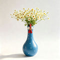 Hand-Painted Rooster Vase Sculpture