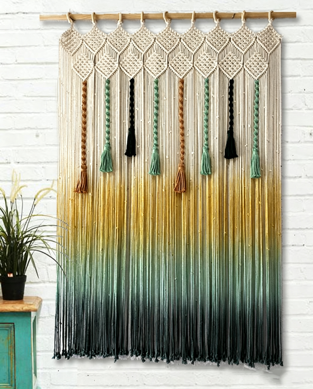 Hand-Woven Tapestry Door Curtain