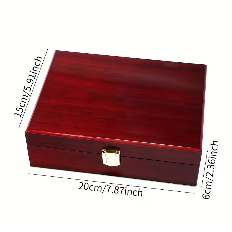 Wooden Jewelry Box with Lock