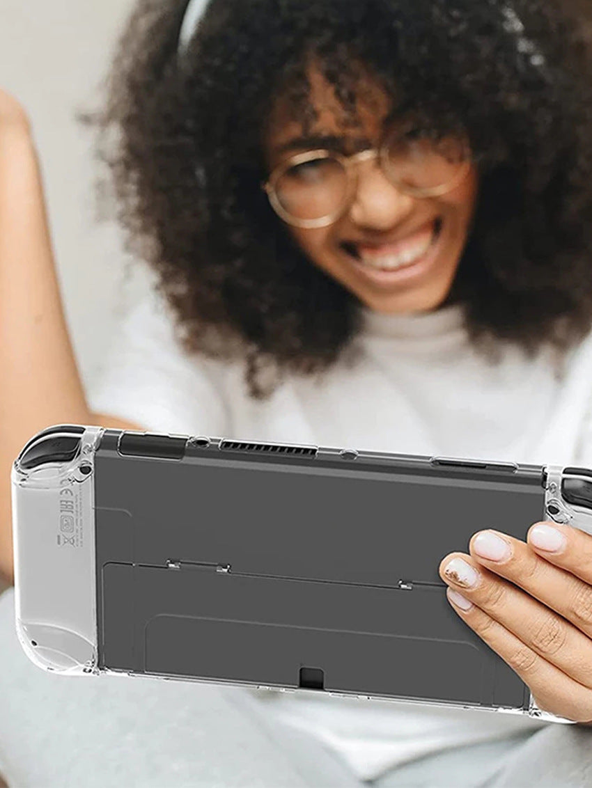 Crystal Case with Stand for Switch OLED