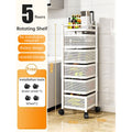 360-Degree Rotating Kitchen Storage Trolley