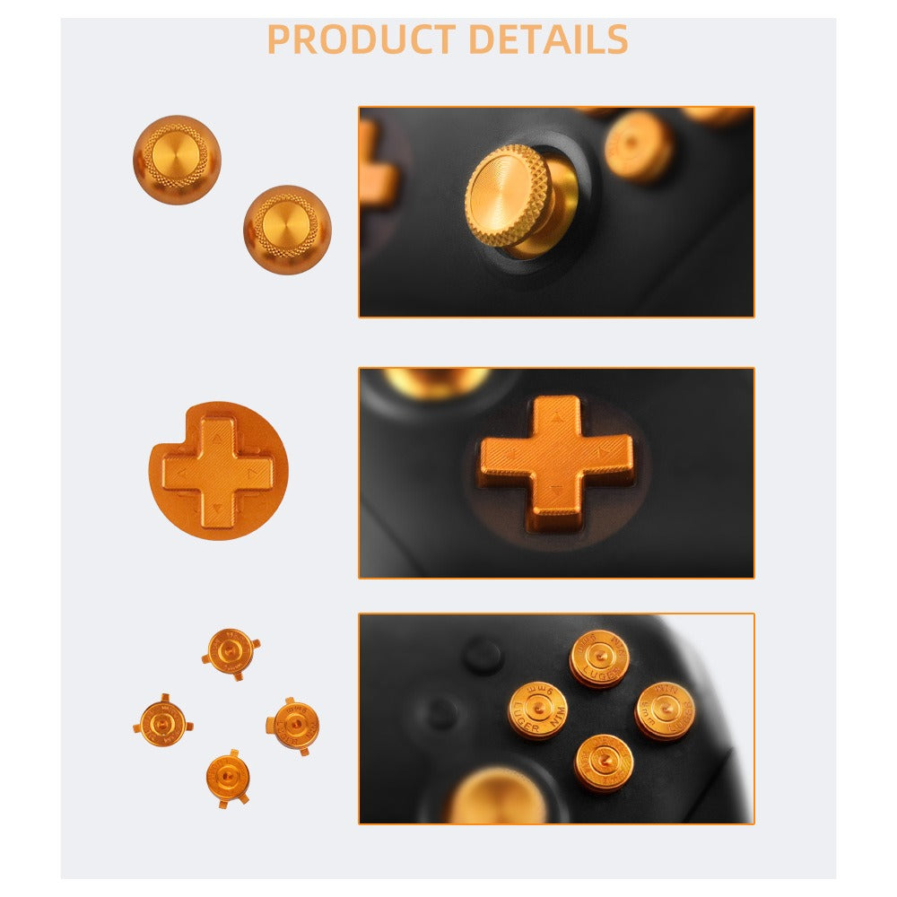 Metal Button Replacement Kit for Switch Pro Controller