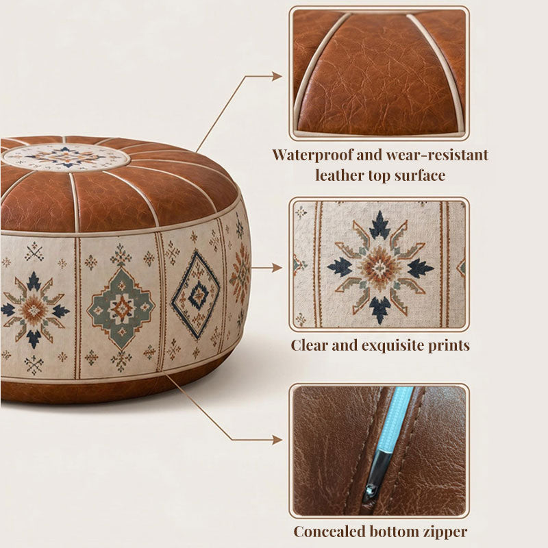 Bohemian Storage Ottoman Pouf