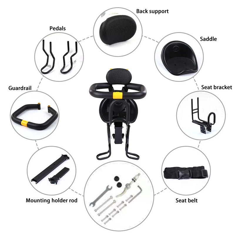 Front Bicycle Child Seat (35kg Capacity)