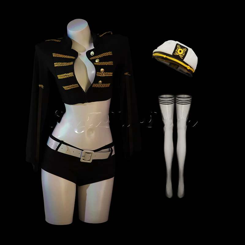 GJ Trick "Night Flight Officer" Sexy Female Police Officer cosplay girl tyrant disguised as a police officer uniform qqny