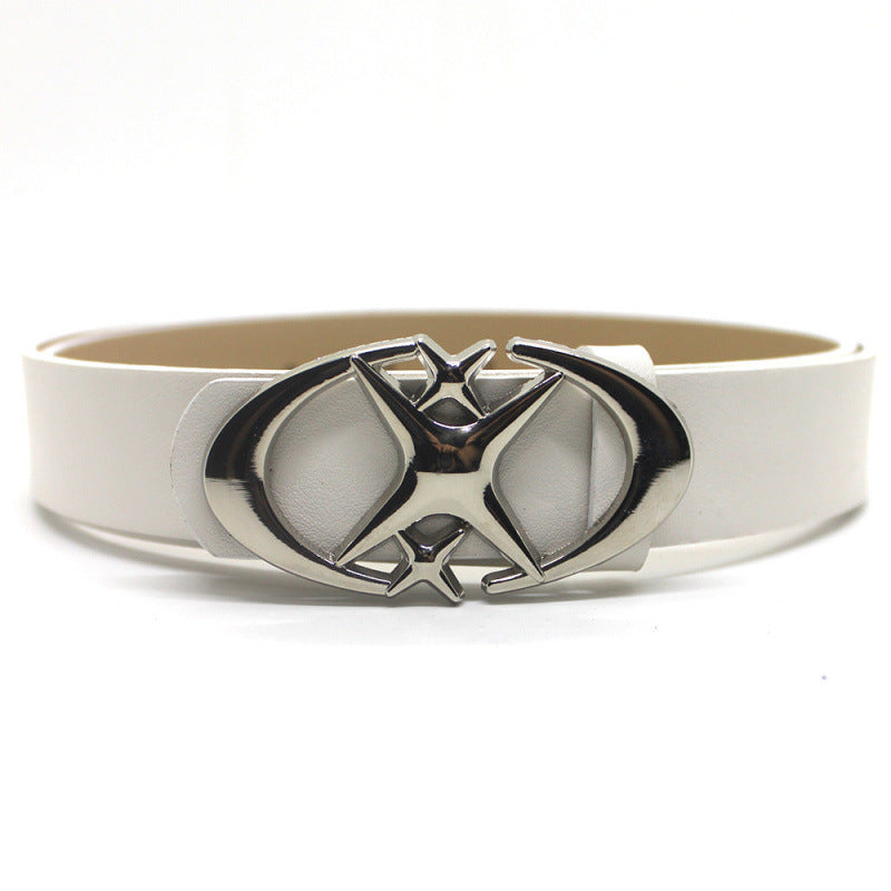 Crescent Moon Cross Star Buckle Belt