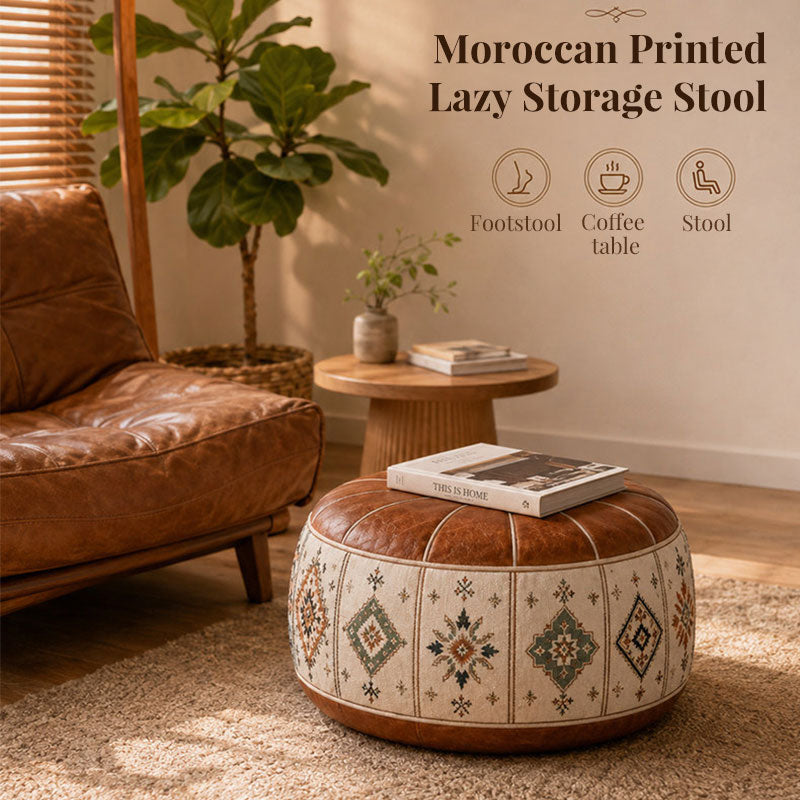 Bohemian Storage Ottoman Pouf