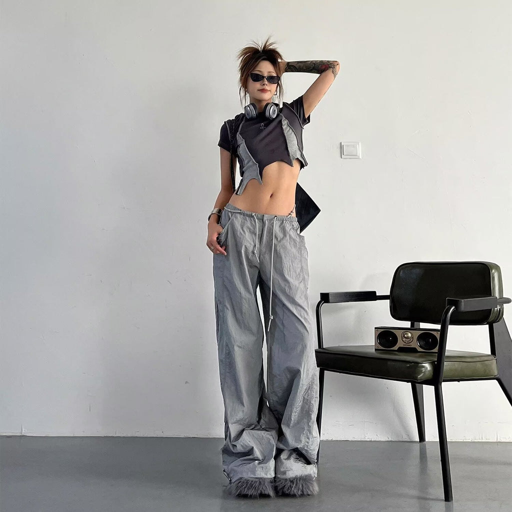 Sun Protection Pleated Wide-Leg Pants