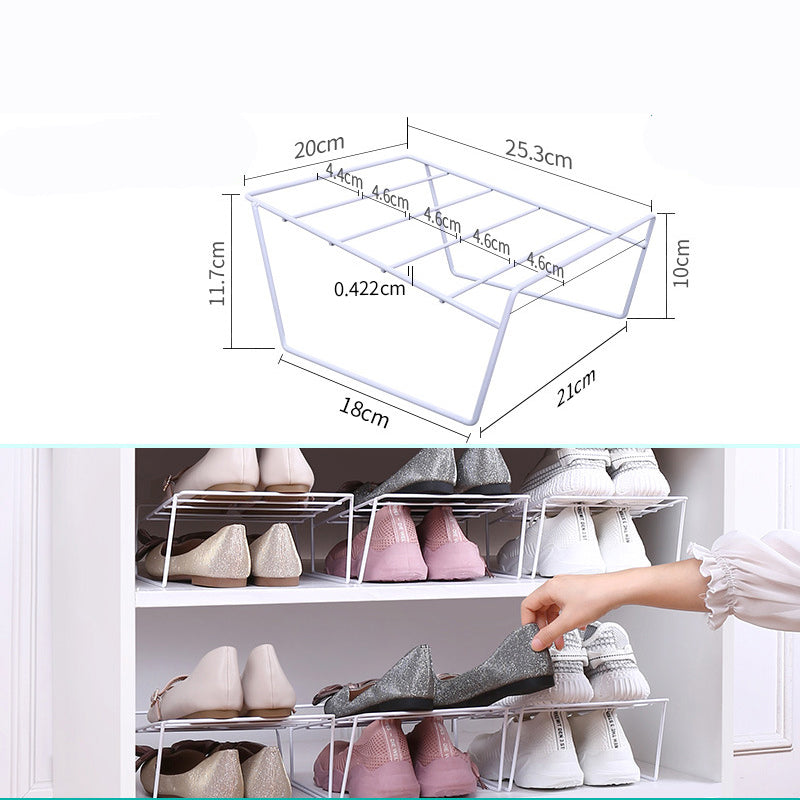 Folding Shoe Storage Rack Shoe Cabinet Storage Space Saving Shoe Storage Rack Cabinet Layered Telescopic Shoe Rack