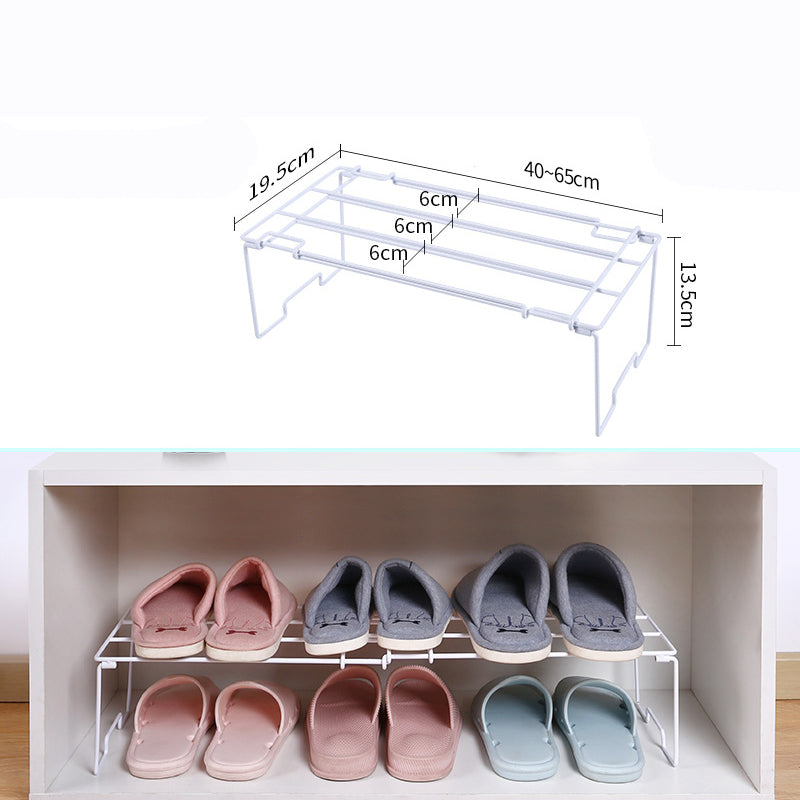 Folding Shoe Storage Rack Shoe Cabinet Storage Space Saving Shoe Storage Rack Cabinet Layered Telescopic Shoe Rack