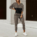 Printed Hoodie & Pants Set for Women