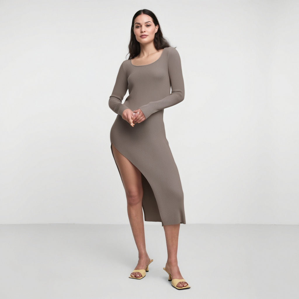 Slim Fit Slit Hip-Hugging Skirt
