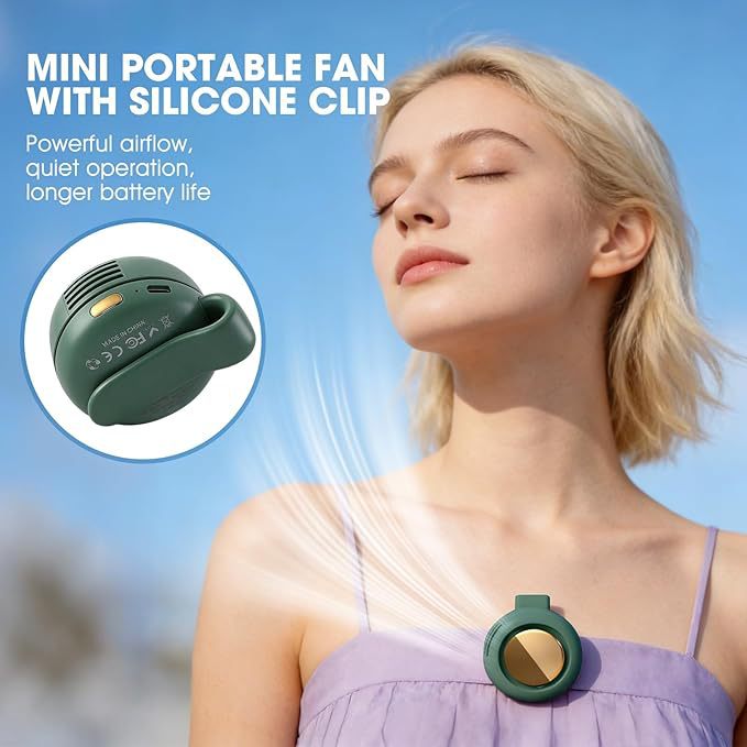 Bladeless Portable Clip-On Mini Fan