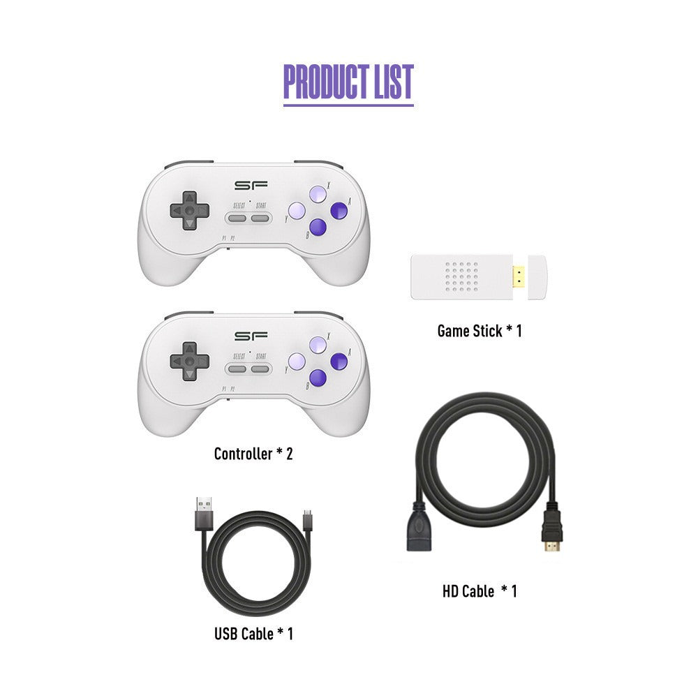 SFC Classic Retro Gaming Console (SNES-Style)