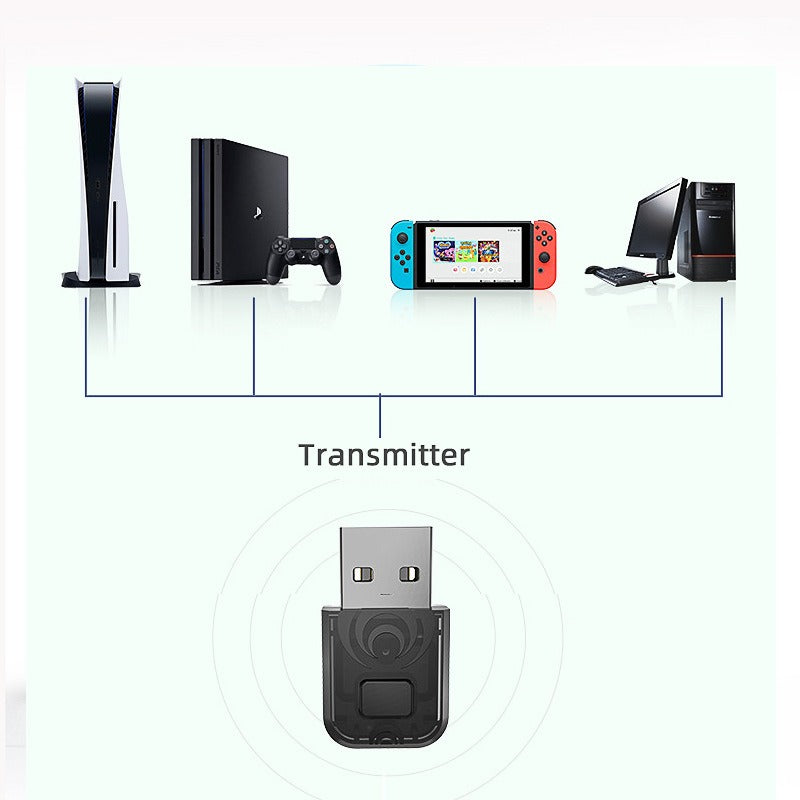 Bluetooth Headphone Adapter for PS4/PS5/Switch/PC